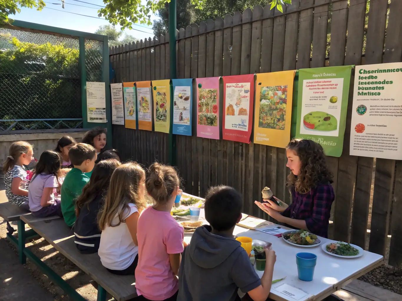 A heartwarming image depicting young participants engaged in a youth program organized by COLLECTIF DYNAMIQUE MEYMACOIS, showing them learning new skills and interacting positively with mentors.